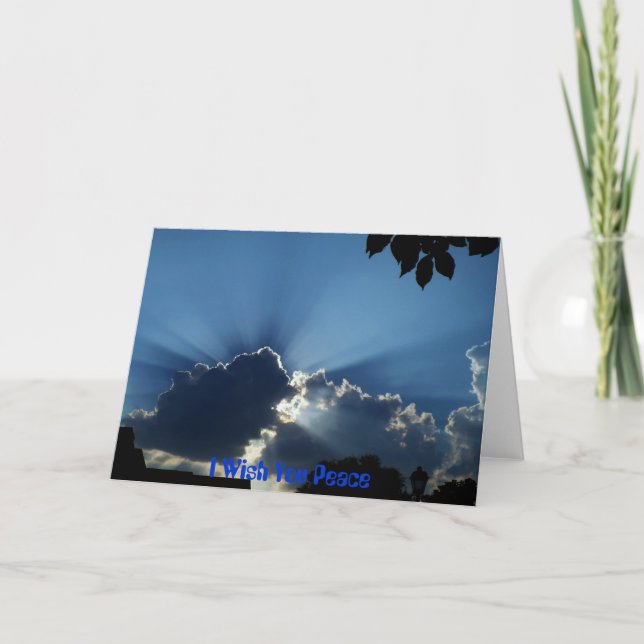 Tarjeta Te Deseo Paz (Anverso)