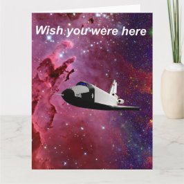 Tarjeta Te deseo que estuvieras aquí.