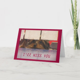 Tarjeta Te echaré de menos.