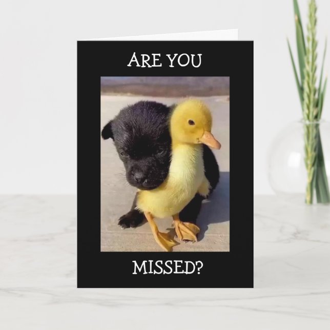 TARJETA ¡TE ECHAS DE MENOS CADA MINUTO, HORA Y DÍA! TARJET (Anverso)