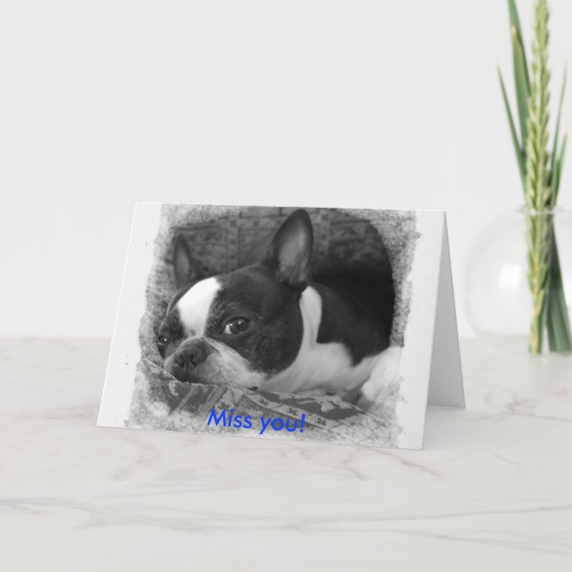 Tarjeta ¡Te echo de menos! (Anverso)