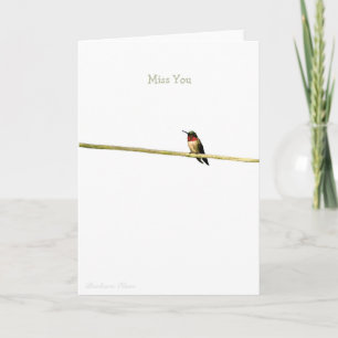 Tarjeta Te echo de menos: en blanco dentro