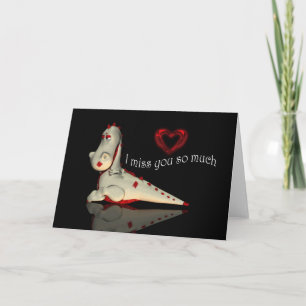 Tarjeta Te echo de menos tanto dragón llorón