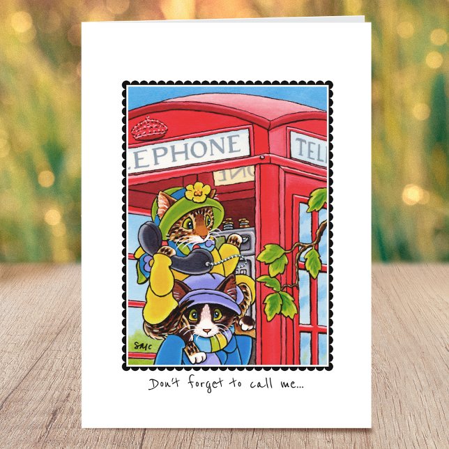 Tarjeta Te echo de menos tu Personalizado de gato gracioso (Subido por el creador)