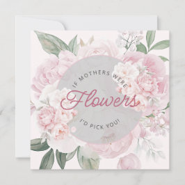 Tarjeta Te elegiría flores de peonía para el Día de la Mad