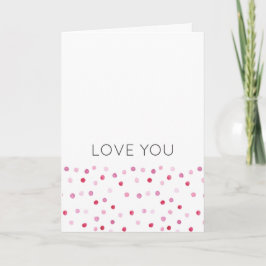 Tarjeta TE ENCANTA Pink Polka Dots NAME Sweet Artisan