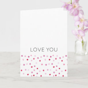 Tarjeta TE ENCANTA Pink Polka Dots NAME Sweet Artisan