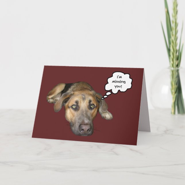 Tarjeta ¡Te estoy extrañando! (Anverso)