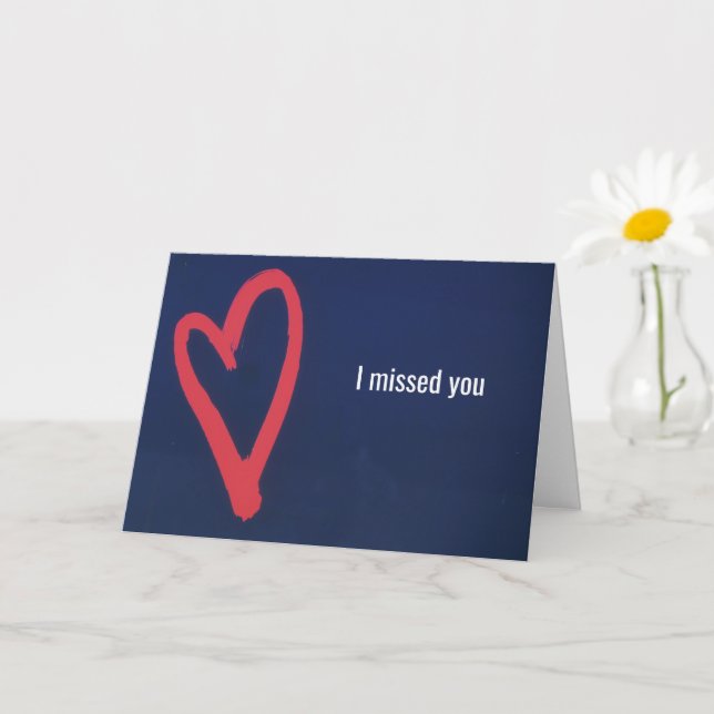 Tarjeta Te Extraña, Rosado (Planta pequeña)