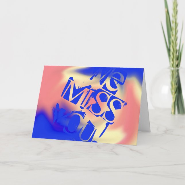 Tarjeta ¡Te Extrañamos! (Anverso)