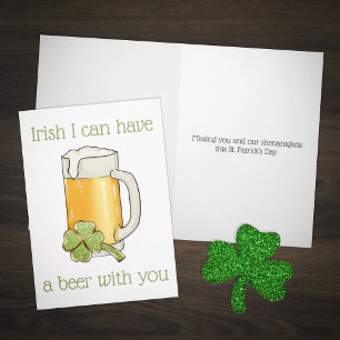 Tarjeta Te extrañamos este Día de San Patricio