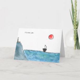 Tarjeta Te extrañaré