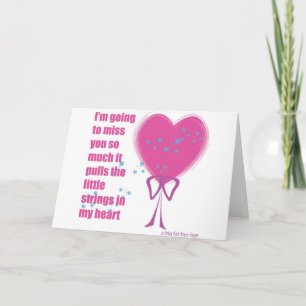 Tarjeta Te extrañaré