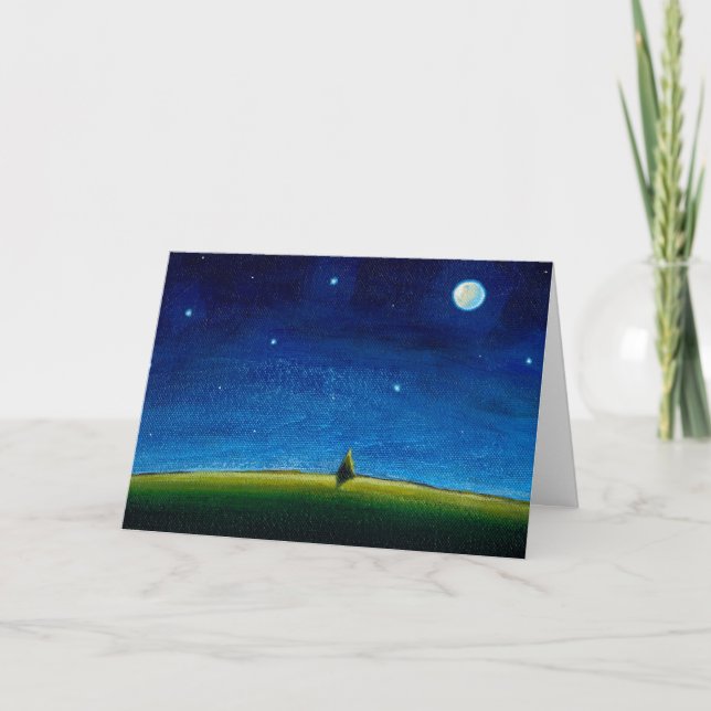 Tarjeta Te extrañas arte, las estrellas llaman, Colin (Anverso)