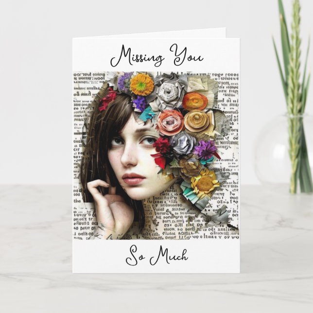 Tarjeta Te Extrañas Tanto (Anverso)