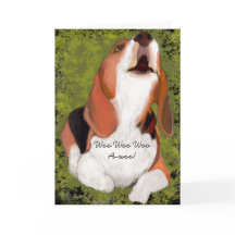 Te extraño! Aullido de Beagle lindo doblado