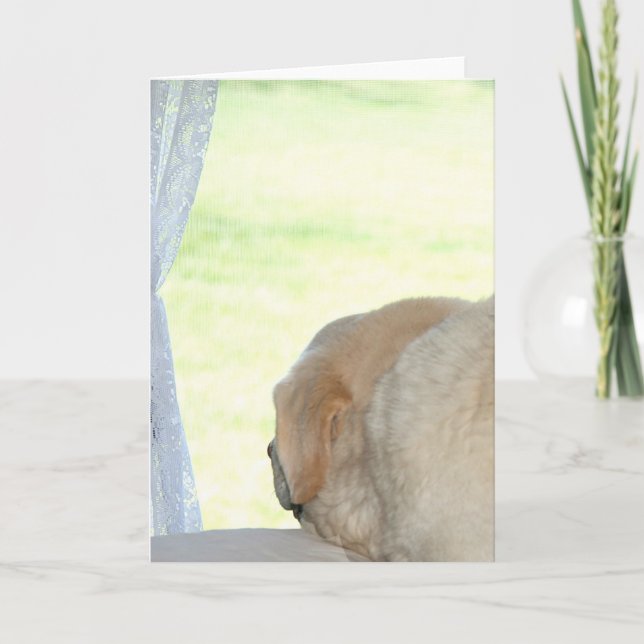 Tarjeta Te extraño el laboratorio amarillo (Anverso)