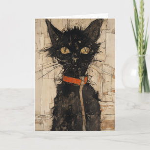 Tarjeta Te Extraño Gato Saludo