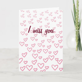 Tarjeta Te Extraño Los Corazones