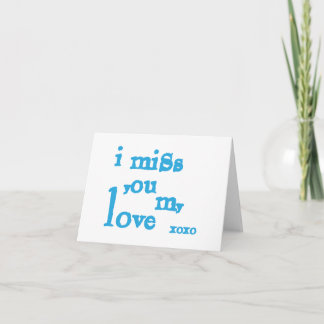 Tarjeta Te Extraño Mi Amor