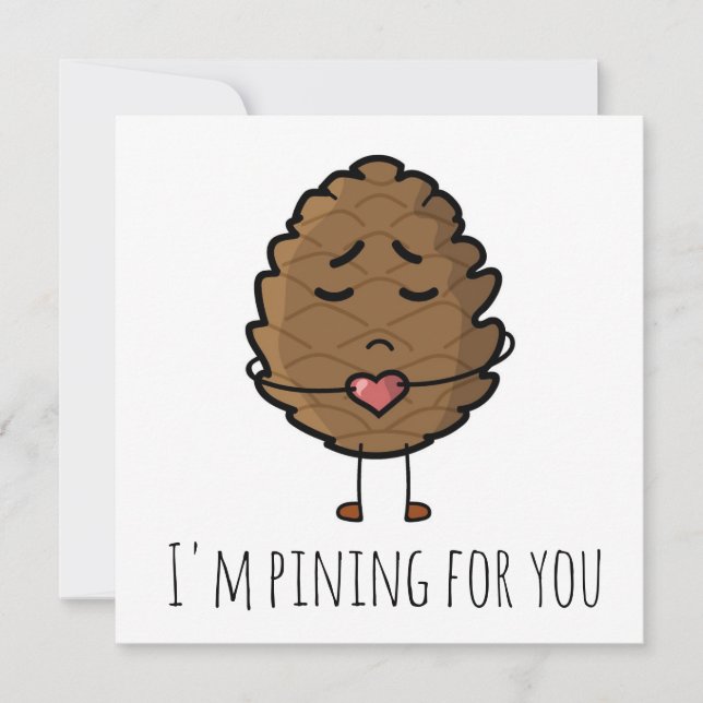 Tarjeta 'Te extraño' para San Valentín/relaciones a distan (Anverso)