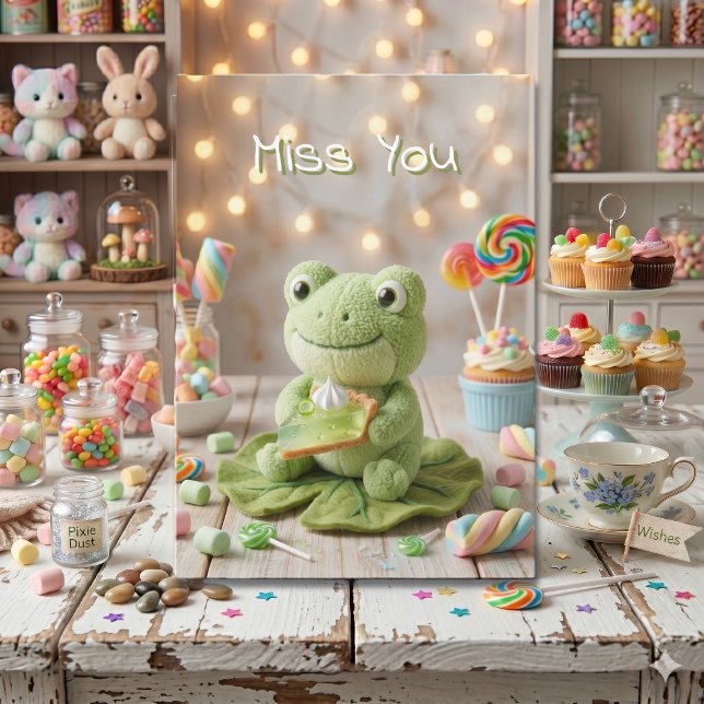 Tarjeta Te extraño, pensando en la amistad (Subido por el creador)