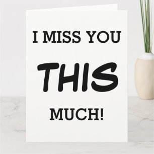 Tarjeta ¡Te Extraño Tanto! - Te Falta