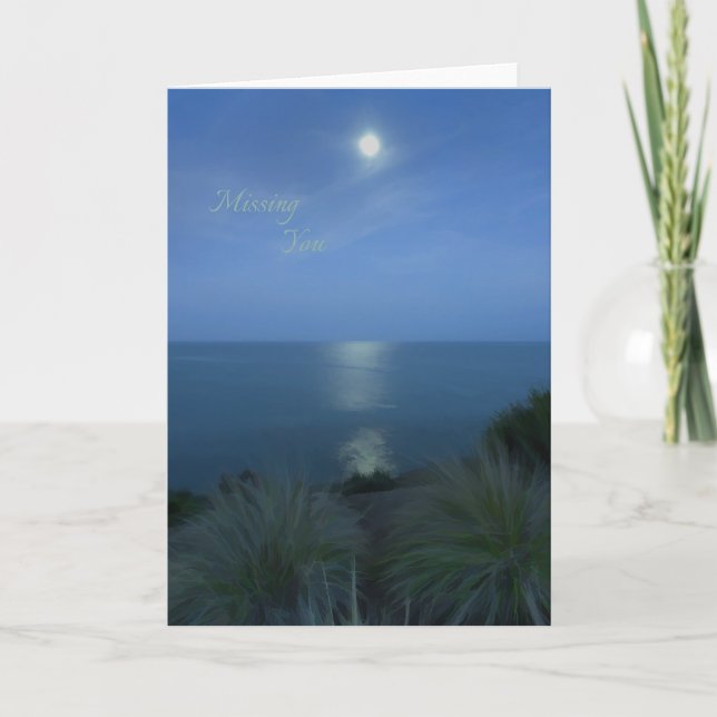 Tarjeta Te falta la luz de la luna (Anverso)