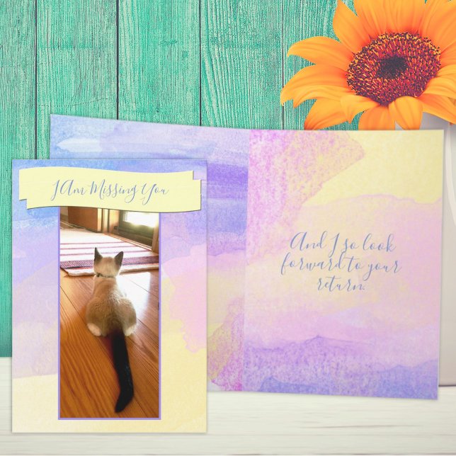 Tarjeta Te Falta Siamese Kitten Photo Placeholder (Subido por el creador)