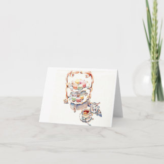 Tarjeta Té francés por la tarde en París