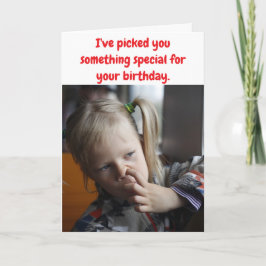 Tarjeta Te he elegido algo especial.