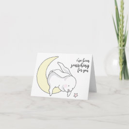 Tarjeta Te he estado buscando, Conejo en la Luna