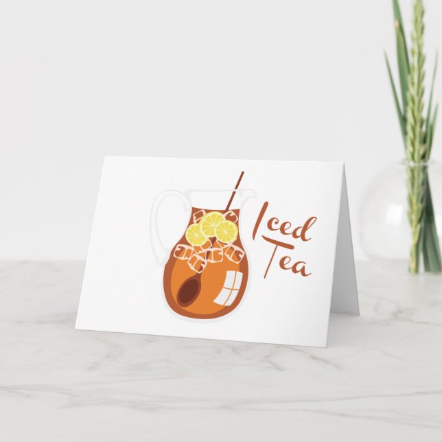 Tarjeta Té helado (Anverso)
