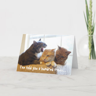 Tarjeta Te lo he dicho cien veces...