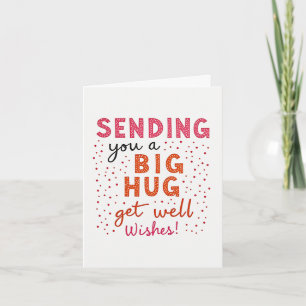Tarjeta Te mandan una gran abrazo para conseguir una buena