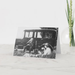 Tarjeta Té Para Dos Viejas Imágenes En Blanco Y Negro -Tar