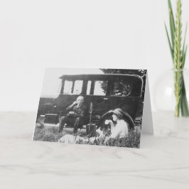 Tarjeta Té Para Dos Viejas Imágenes En Blanco Y Negro -Tar