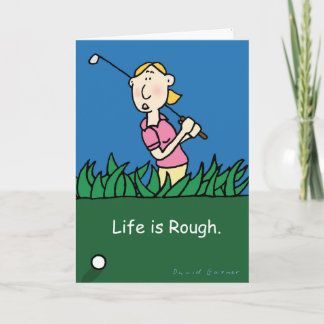 Tarjeta Te pondrás bien pronto con el tema del golf