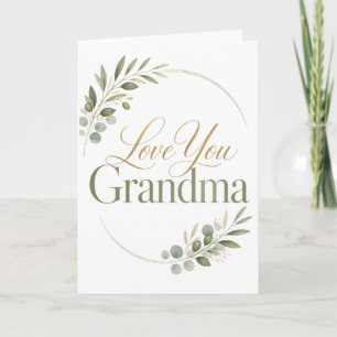 Tarjeta Te Quiero Abuela Botánica