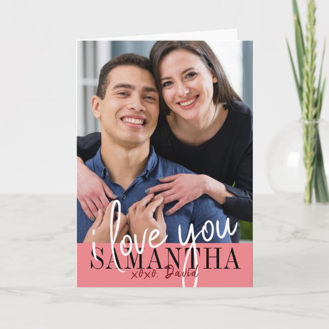 Tarjeta Te quiero El día de San Valentín. (Anverso)
