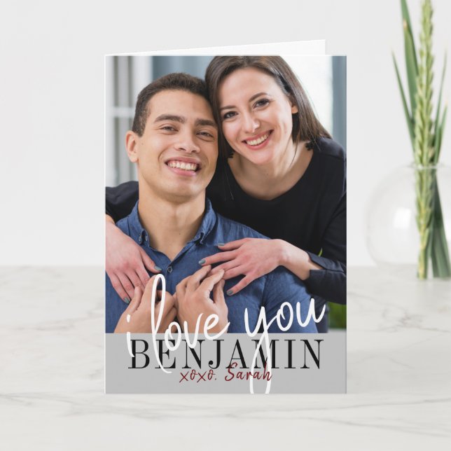 Tarjeta Te quiero El día de San Valentín. (Anverso)