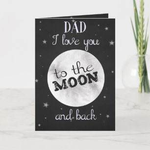 Tarjeta Te quiero hasta la luna y de vuelta padre día del 