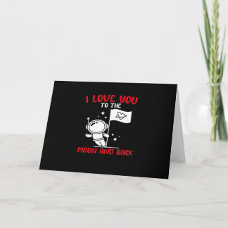 Tarjeta Te quiero hasta la luna y de vuelta Valentín jugue