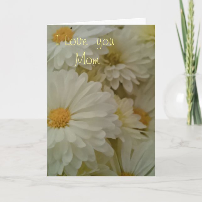 Tarjeta Te quiero mamá (Anverso)