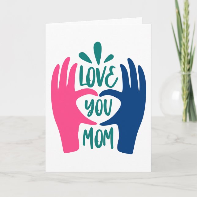 Tarjeta Te quiero Mamá (Anverso)