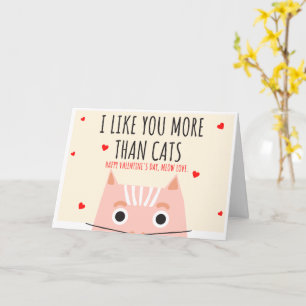 Tarjeta Te quiero más que a los Gatos - Día de San Valentí