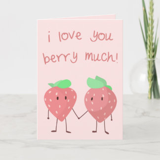 Tarjeta ¡Te quiero mucho Berry!