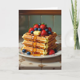 Tarjeta Te quiero mucho | Waffle Pun