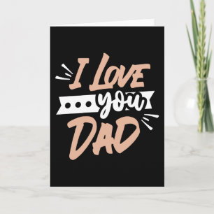 Tarjeta Te quiero papá