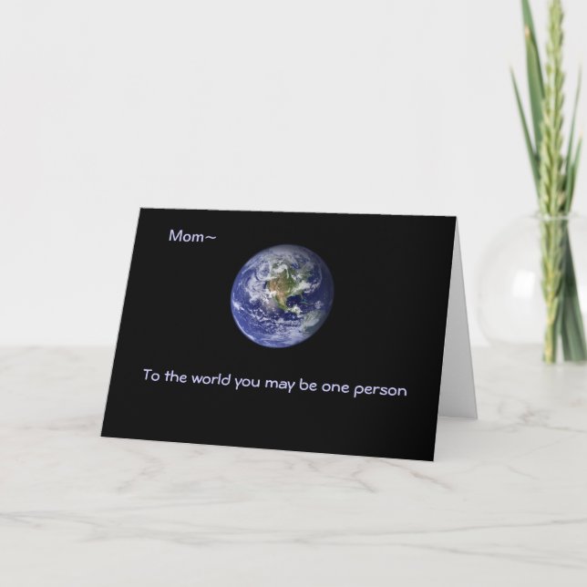 Tarjeta Te refieres al mundo (Anverso)
